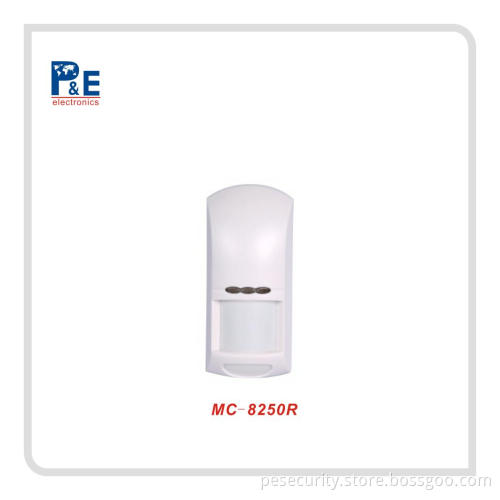 Wireless PIR Wall Mounting Detector with Pet Immunity 433/868MHZ With battery Low Indicator